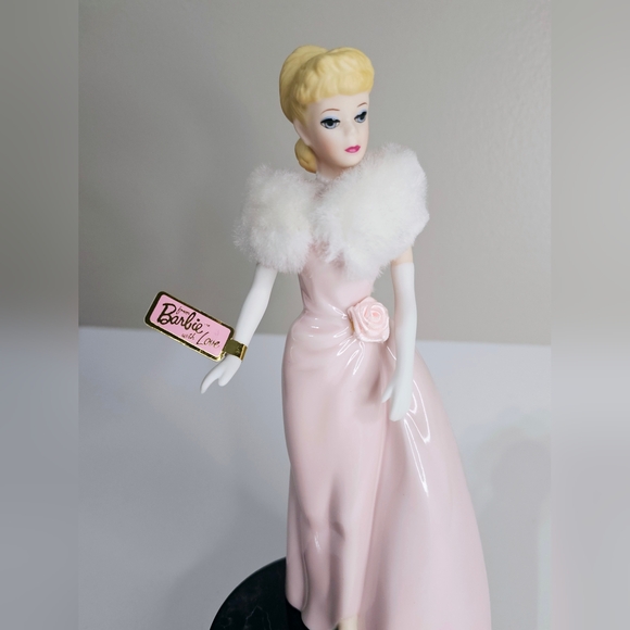 Enchated Evening Barbie Blonde Porcelain Enesco Musical Wind Up Figurine - Picture 6 of 14
